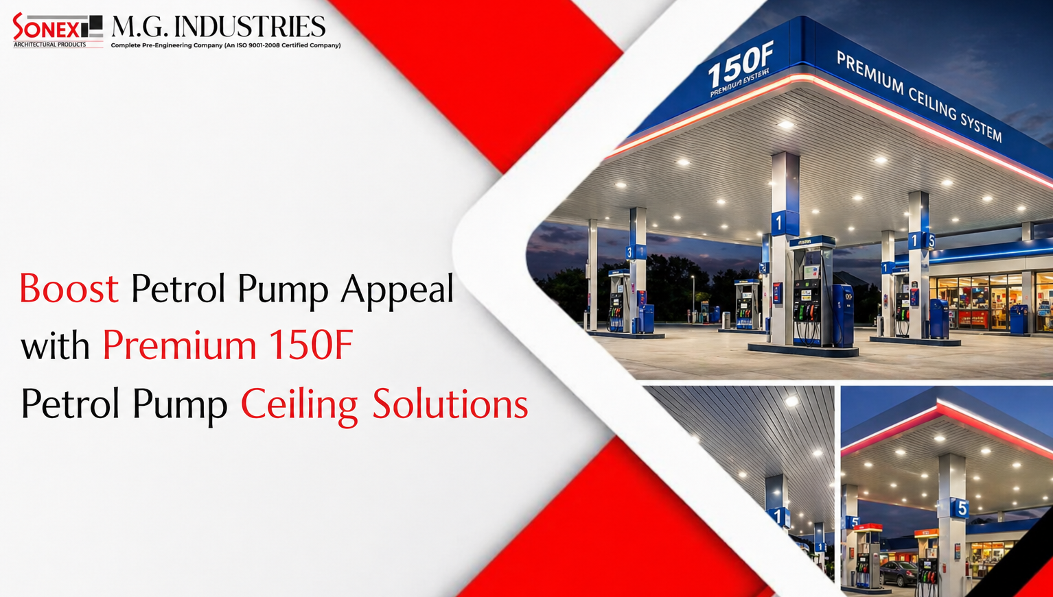 Boost Petrol Pump Appeal with Premium 150F Petrol Pump Ceiling Solutions