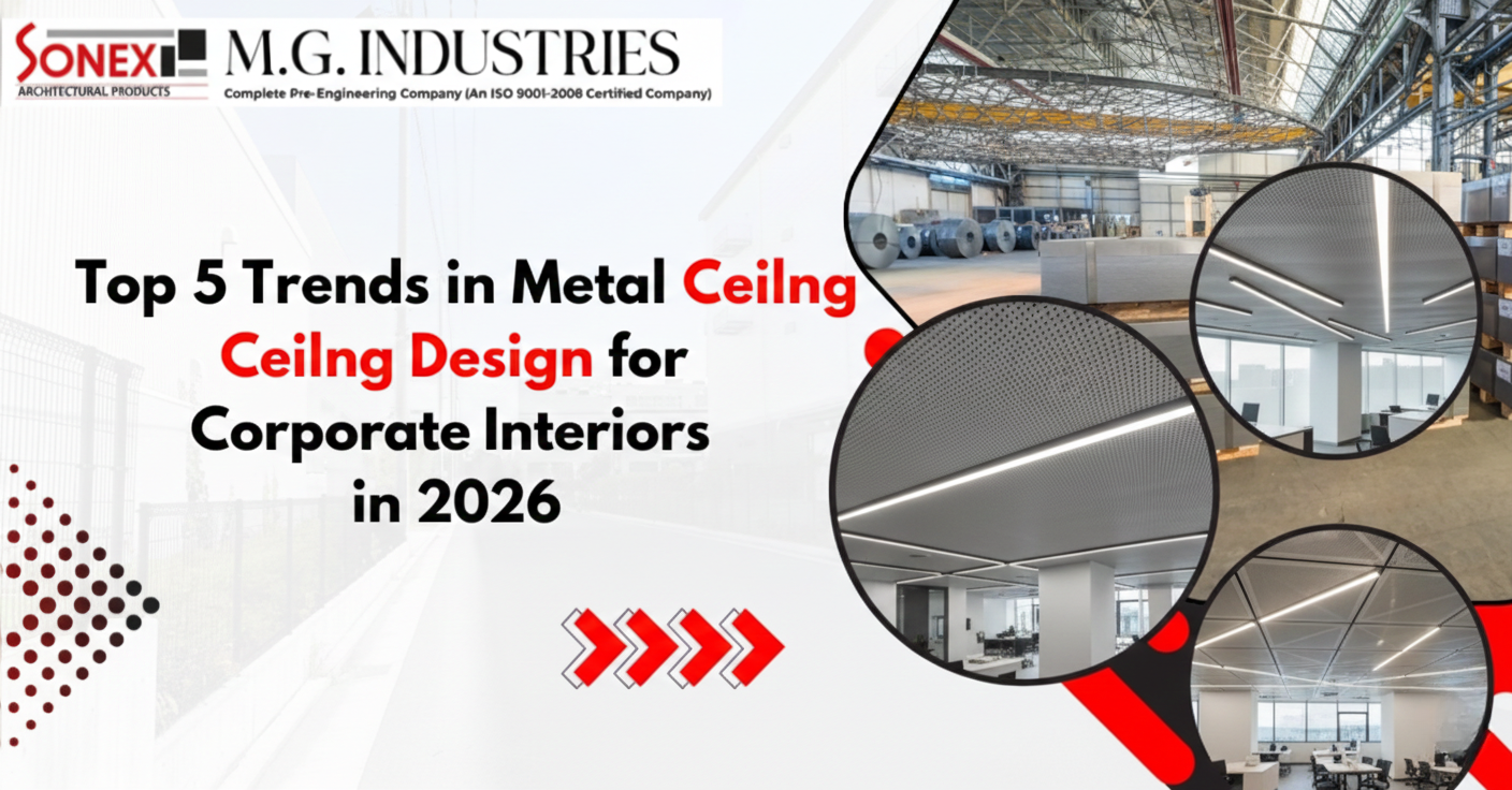 Top 5 Trends in Metal Ceiling Design for Corporate Interiors