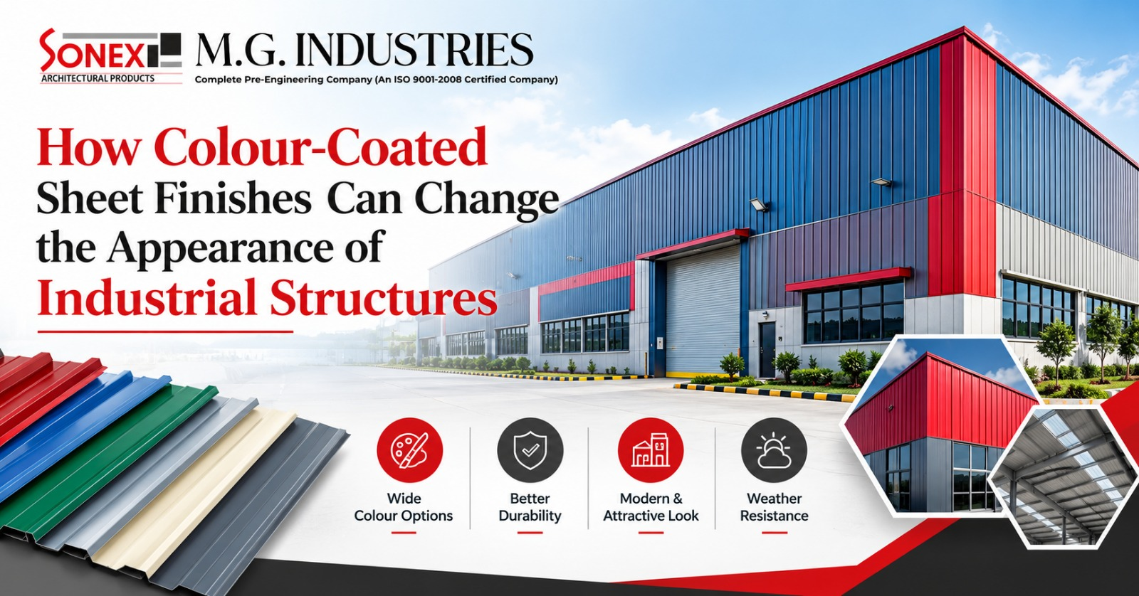 How Colour-Coated Sheet Finishes Can Change the Appearance of Industrial Structures