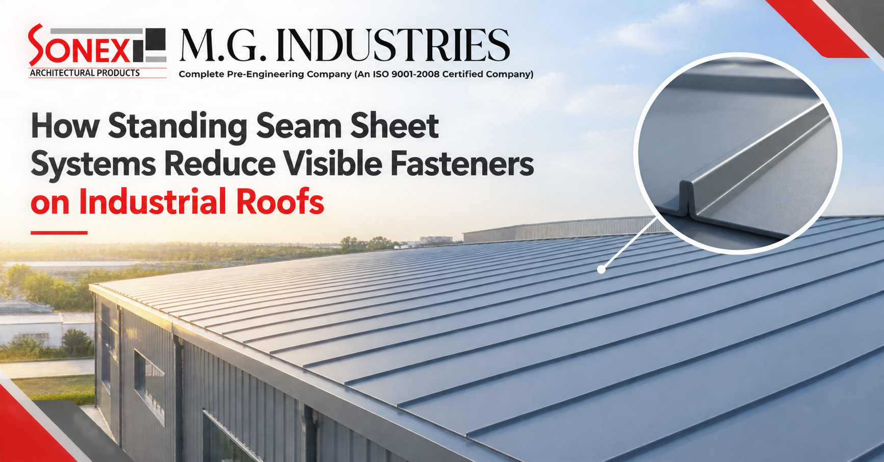 How Standing Seam Sheet Systems Reduce Visible Fasteners on Industrial Roofs