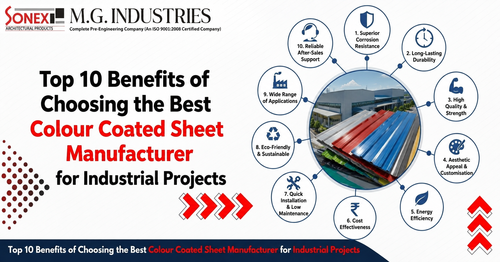Top 10 Benefits of Choosing the Best Colour Coated Sheet Manufacturer for Industrial Projects