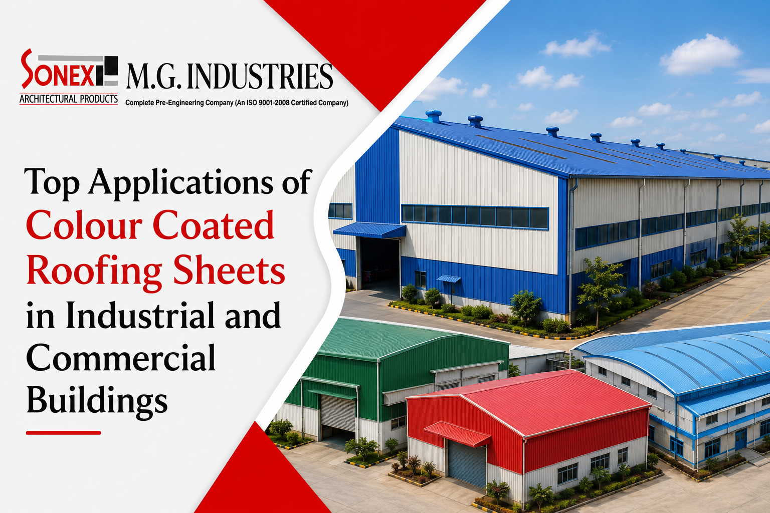 Top Applications of Colour Coated Roofing Sheets in Industrial and Commercial Buildings