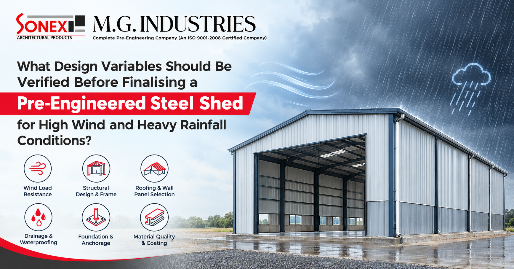 What Design Variables Should Be Verified Before Finalising a Pre-Engineered Steel Shed for High Wind and Heavy Rainfall Conditions